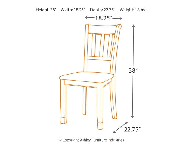 Owingsville Dining Table and 4 Chairs Royal Furniture