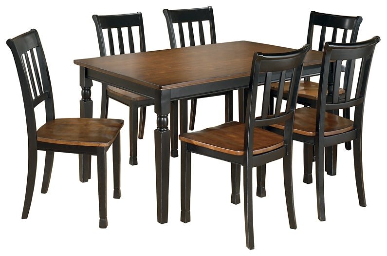 Owingsville Dining Table and 6 Chairs Royal Furniture