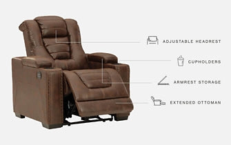 Owner's Box PWR Recliner/ADJ Headrest Royal Furniture