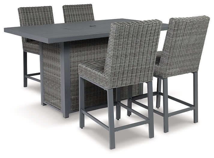 Palazzo Outdoor Counter Height Dining Table with 4 Barstools Royal Furniture