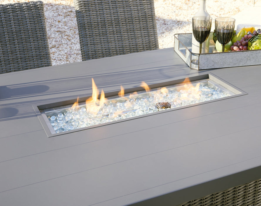 Palazzo RECT Bar Table w/Fire Pit Royal Furniture