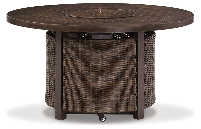 Paradise Trail Round Fire Pit Table Royal Furniture