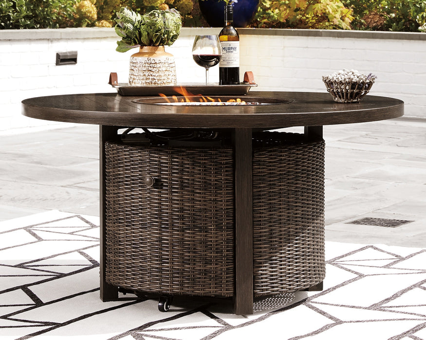 Paradise Trail Round Fire Pit Table Royal Furniture