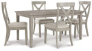 Parellen Dining Table and 4 Chairs Royal Furniture