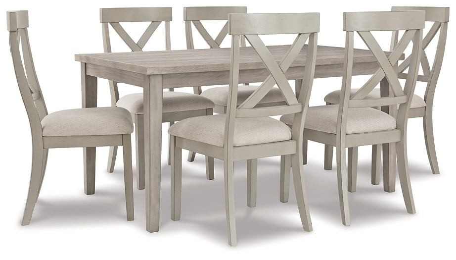 Parellen Dining Table and 6 Chairs Royal Furniture