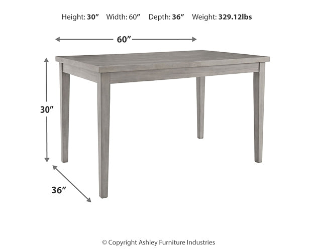 Parellen Rectangular Dining Room Table Royal Furniture