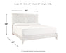 Paxberry King Panel Bed with Mirrored Dresser Royal Furniture