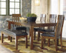 Ralene Dining Table and 4 Chairs and Bench Royal Furniture