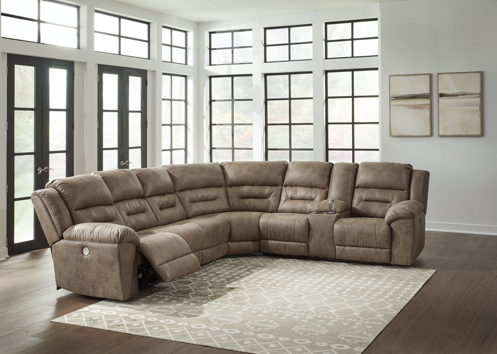 Ravenel 4-Piece Power Reclining Sectional Royal Furniture