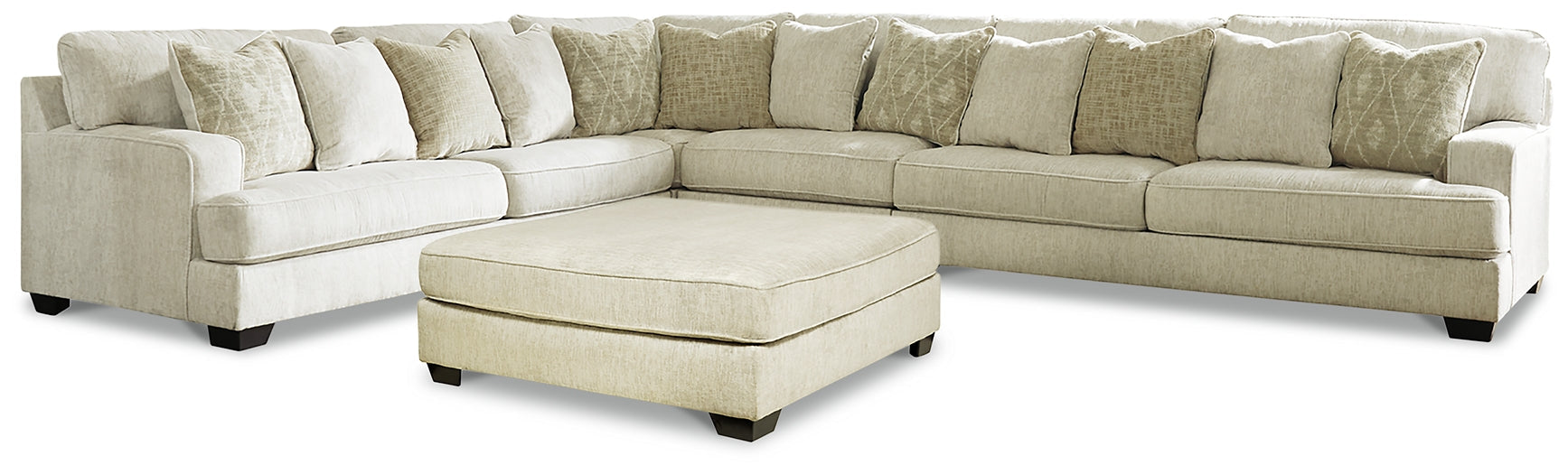 Rawcliffe 4-Piece Sectional with Ottoman Royal Furniture