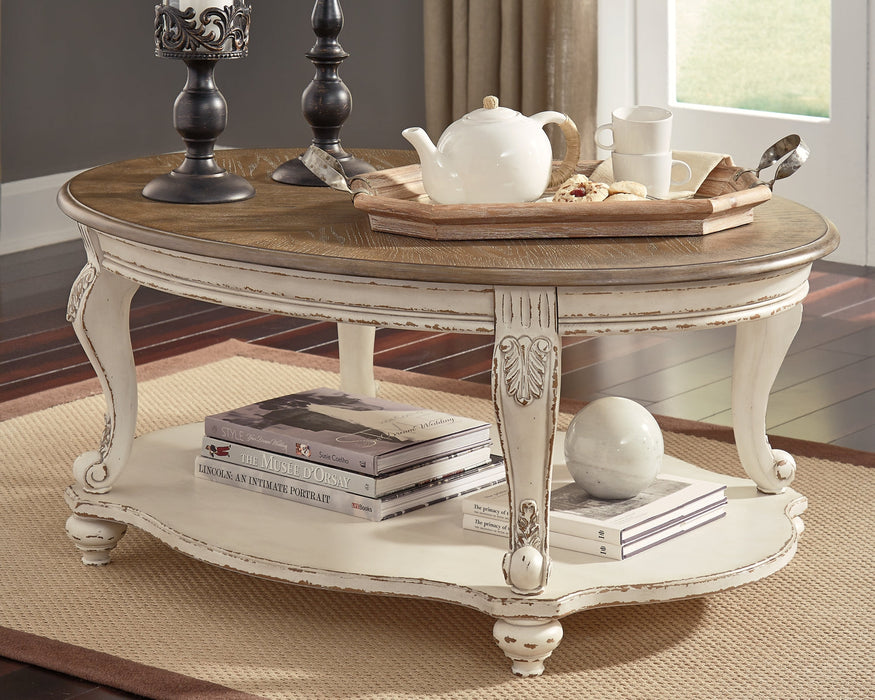 Realyn Coffee Table with 1 End Table Royal Furniture