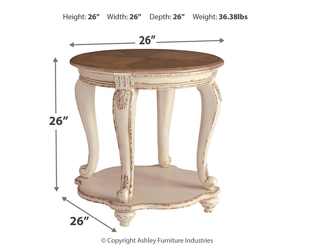 Realyn Coffee Table with 2 End Tables Royal Furniture