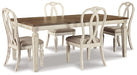 Realyn Dining Table and 4 Chairs Royal Furniture