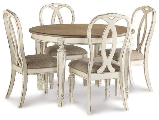 Realyn Dining Table and 4 Chairs Royal Furniture