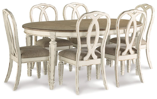 Realyn Dining Table and 6 Chairs Royal Furniture