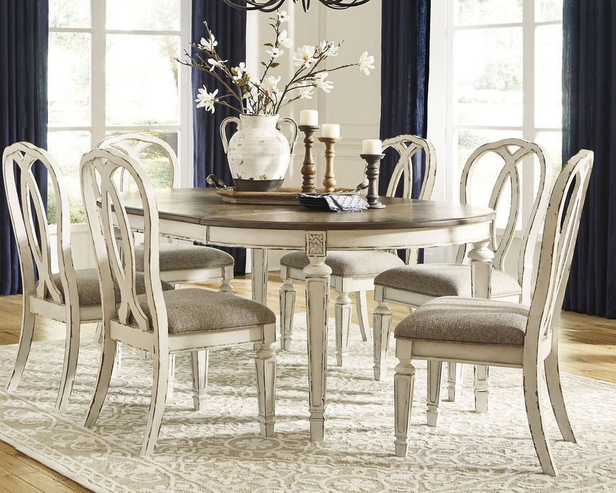 Realyn Dining Table and 6 Chairs Royal Furniture