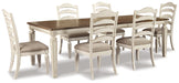 Realyn Dining Table and 6 Chairs Royal Furniture