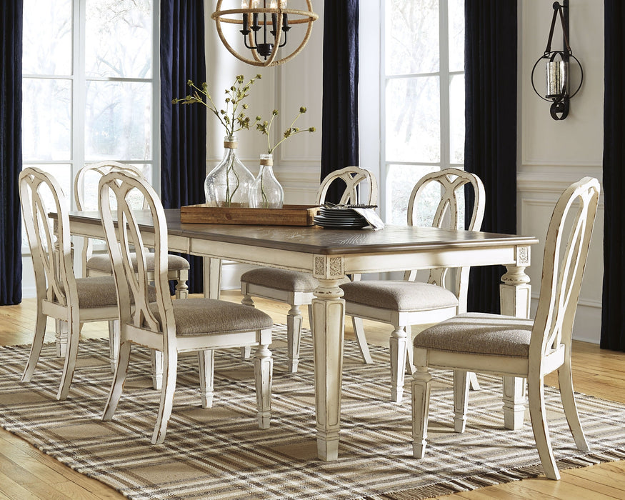 Realyn Dining Table and 6 Chairs Royal Furniture