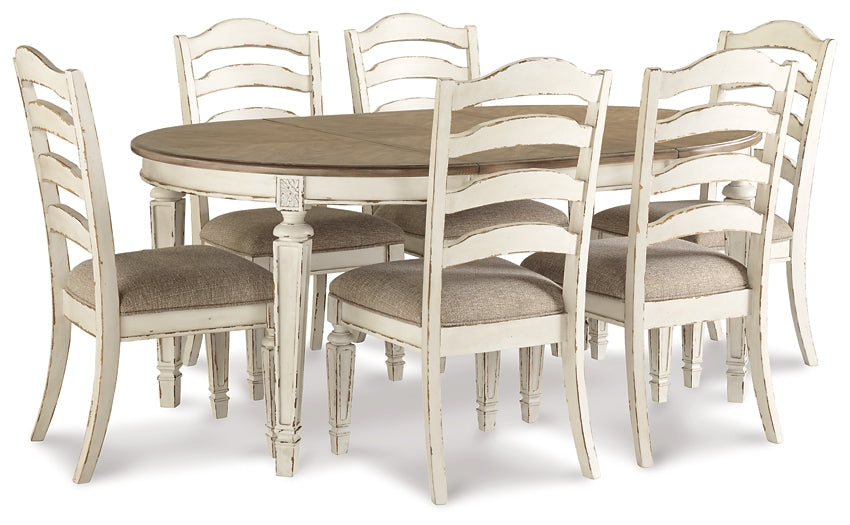 Realyn Dining Table and 6 Chairs Royal Furniture