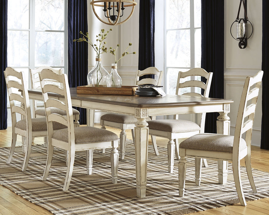 Realyn Dining Table and 6 Chairs Royal Furniture