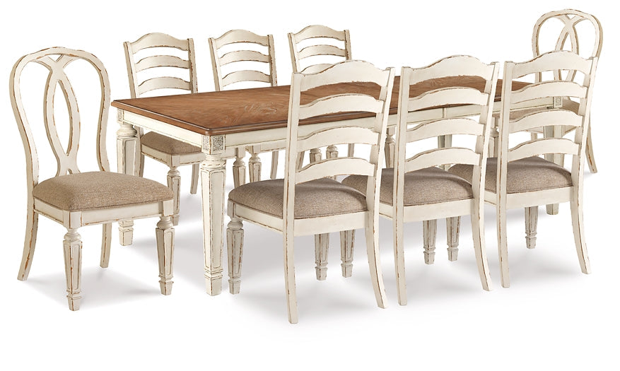 Realyn Dining Table and 8 Chairs Royal Furniture