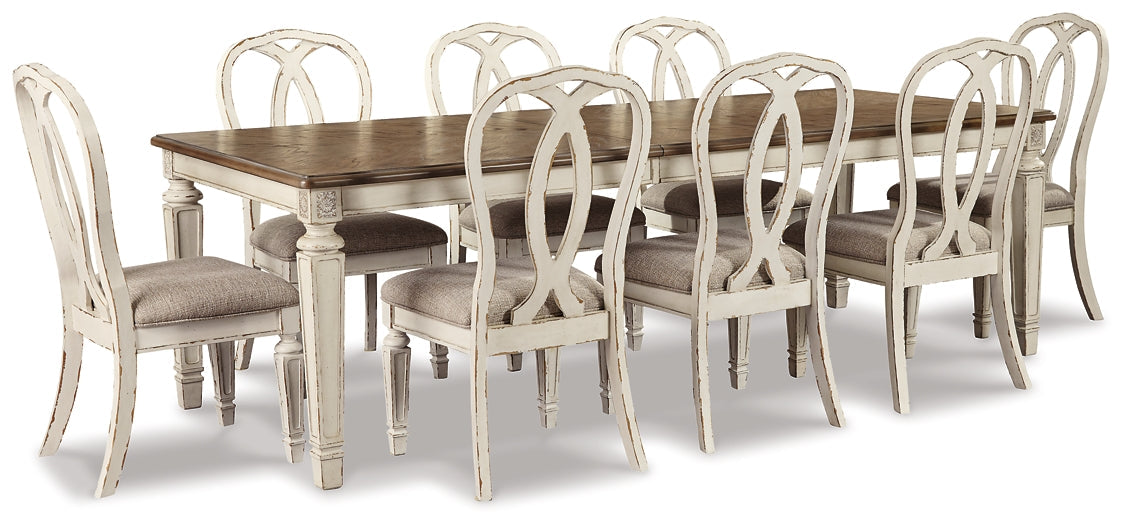 Realyn Dining Table and 8 Chairs Royal Furniture