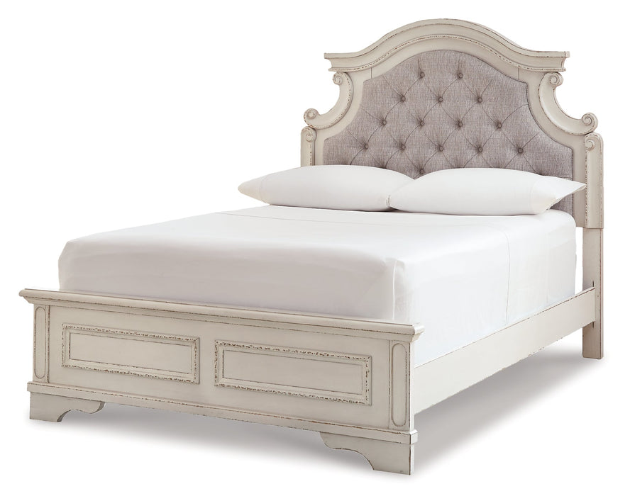 Realyn Full Panel Bed with Mirrored Dresser, Chest and Nightstand Royal Furniture