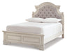 Realyn Full Panel Bed with Mirrored Dresser and 2 Nightstands Royal Furniture