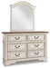 Realyn Full Panel Bed with Mirrored Dresser and Chest Royal Furniture