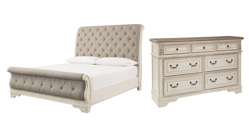 Realyn Queen Sleigh Bed with Dresser Royal Furniture