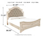 Realyn Queen Upholstered Panel Bed with Dresser Royal Furniture