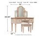 Realyn Vanity/Mirror/Stool (3/CN) Royal Furniture