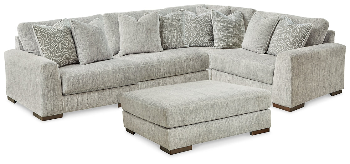 Regent Park 4-Piece Sectional with Ottoman Royal Furniture