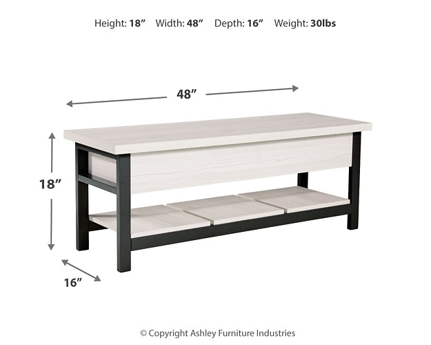 Rhyson Storage Bench Royal Furniture