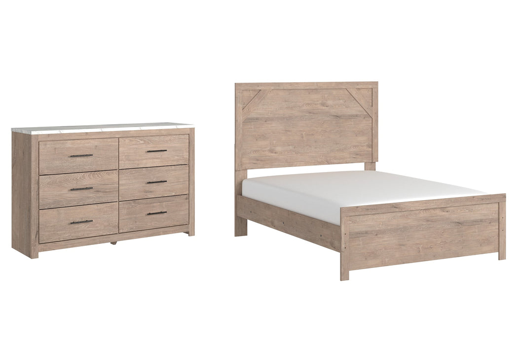 Senniberg Full Panel Bed with Dresser Royal Furniture