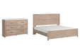 Senniberg King Panel Bed with Dresser Royal Furniture