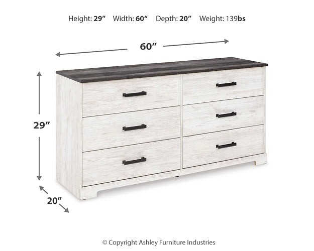 Shawburn Six Drawer Dresser Royal Furniture