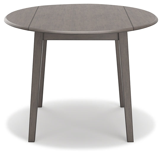 Shullden Round DRM Drop Leaf Table Royal Furniture