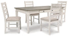 Skempton Dining Table and 4 Chairs Royal Furniture