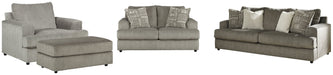 Soletren Sofa, Loveseat, Chair and Ottoman Royal Furniture