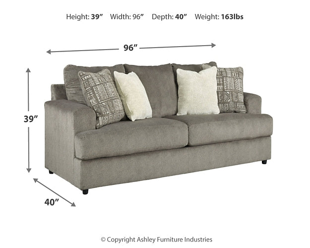 Soletren Sofa, Loveseat, Chair and Ottoman Royal Furniture