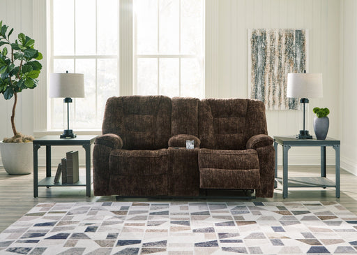 Soundwave Reclining Loveseat w/Console Royal Furniture