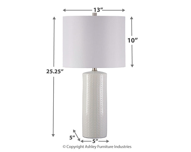 Steuben Ceramic Table Lamp (2/CN) Royal Furniture