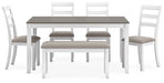 Stonehollow RECT DRM Table Set (6/CN) Royal Furniture