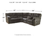 Tambo 2-Piece Sectional with Recliner Royal Furniture