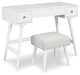 Thadamere Vanity/UPH Stool (2/CN) Royal Furniture