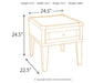 Todoe Rectangular End Table Royal Furniture