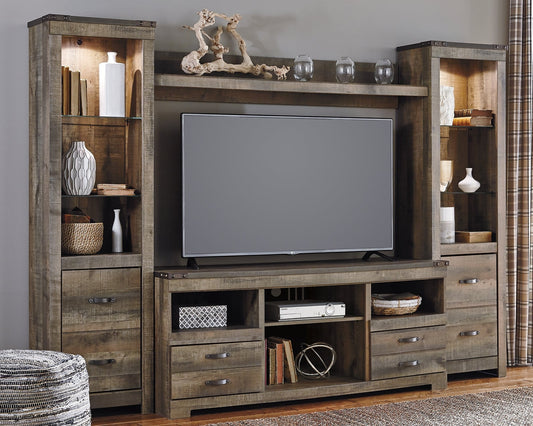 Trinell 4-Piece Entertainment Center Royal Furniture