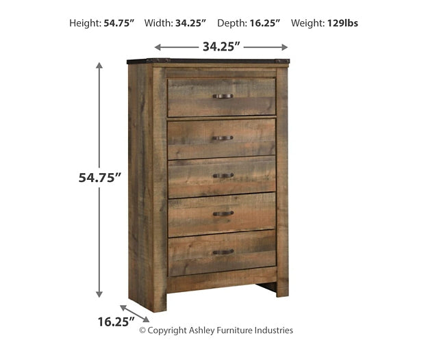 Trinell Five Drawer Chest Royal Furniture