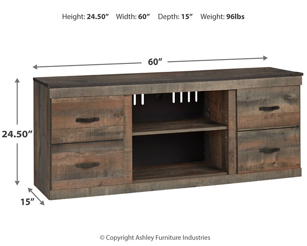 Trinell LG TV Stand w/Fireplace Option Royal Furniture